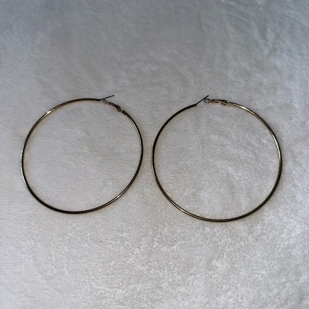 Express Gold Hoop Earrings